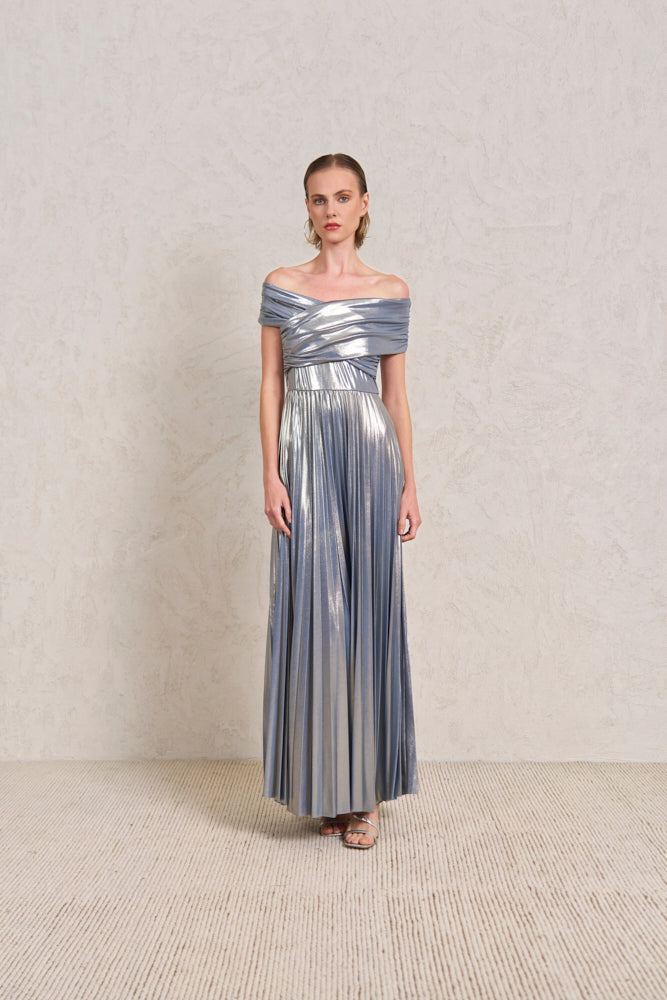 Abito cerimonia metallizzato D'ELLE