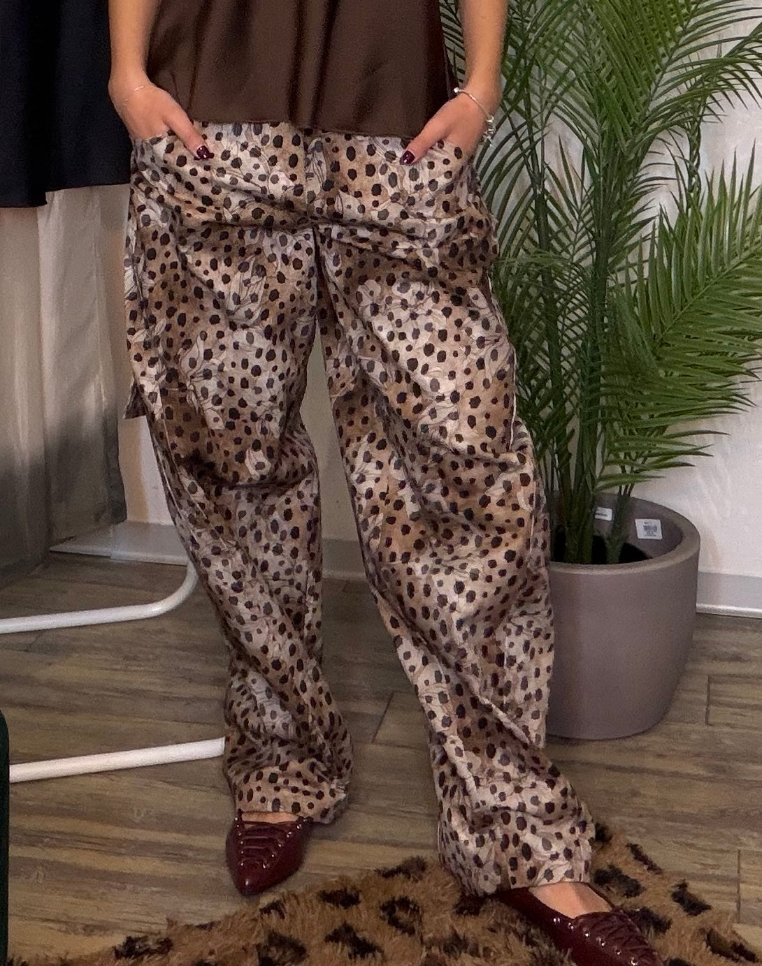 Pantaloni stampati Leo