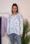 Camicia con ricamo Flos
