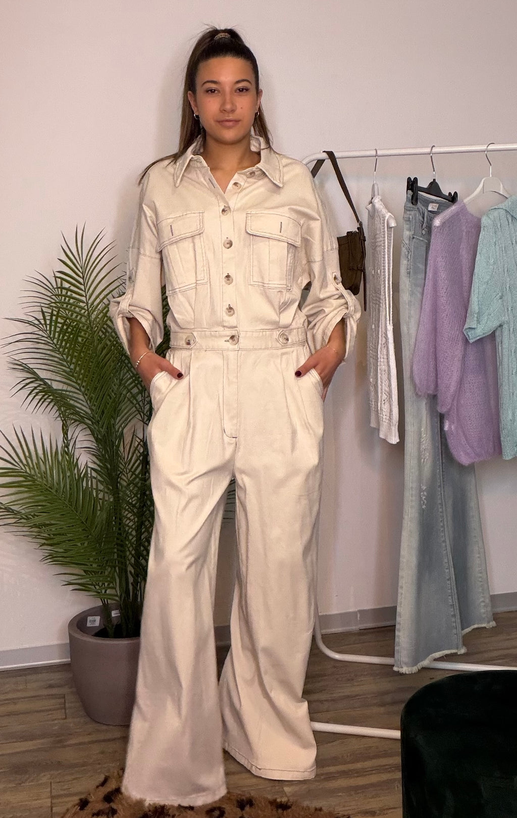 Tuta in denim Muse