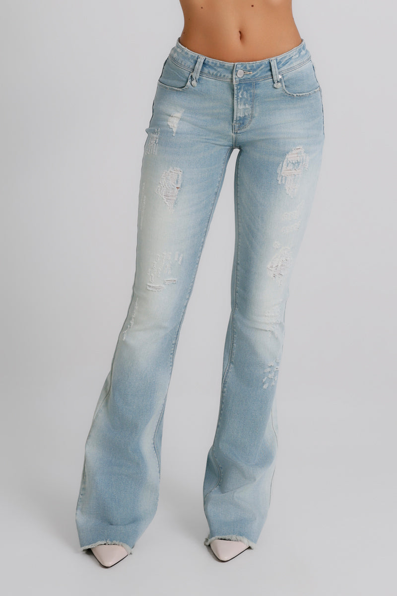 Jeans flare con strappi Columbia MET Jeans