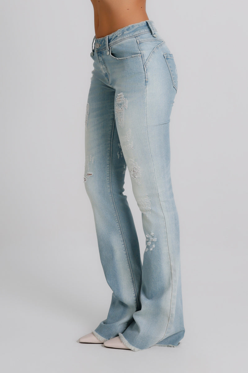 Jeans flare con strappi Columbia MET Jeans