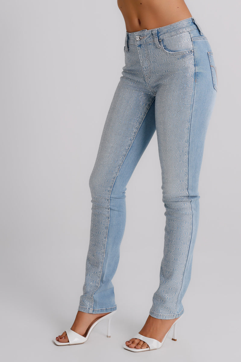 Jeans skinny con strass Elle MET Jeans