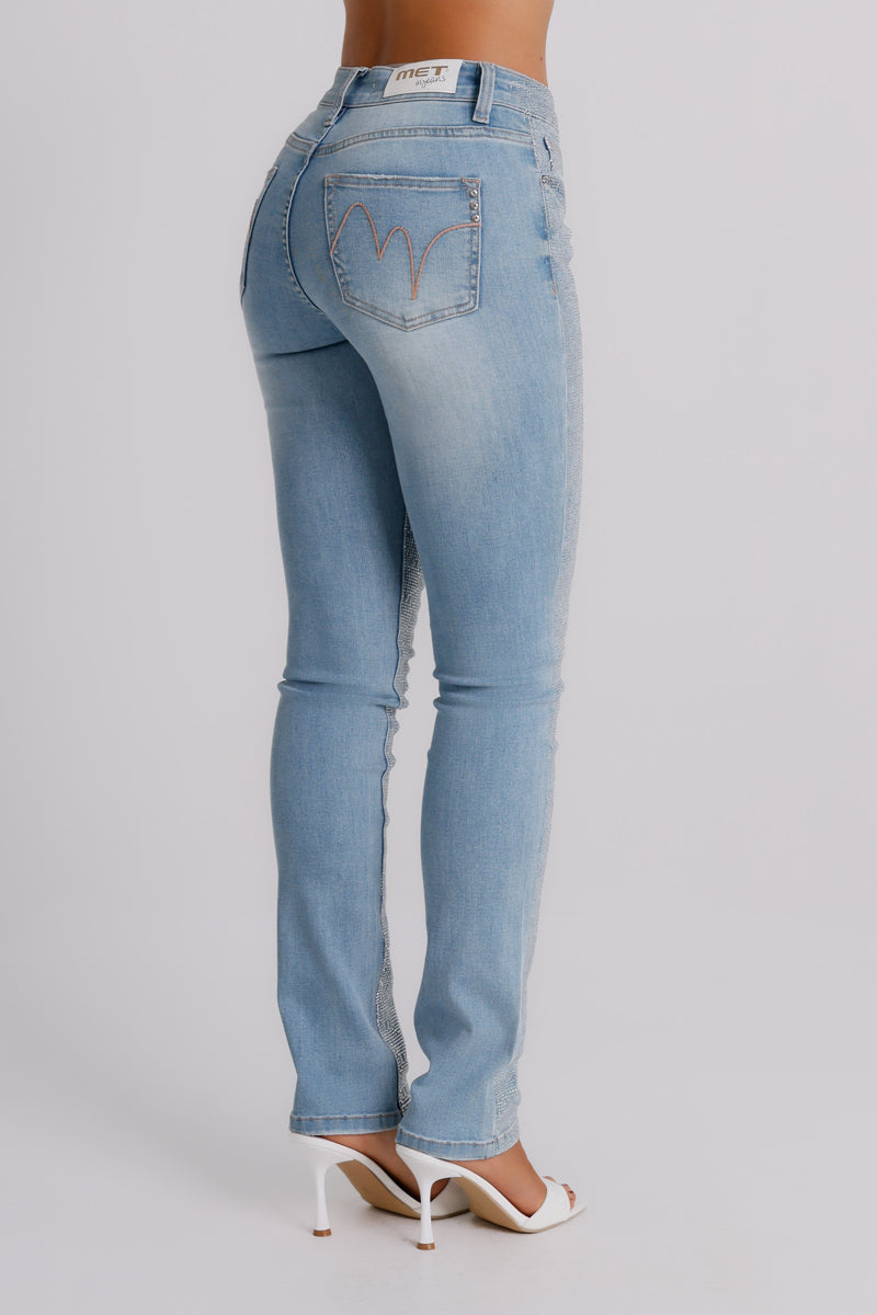Jeans skinny con strass Elle MET Jeans