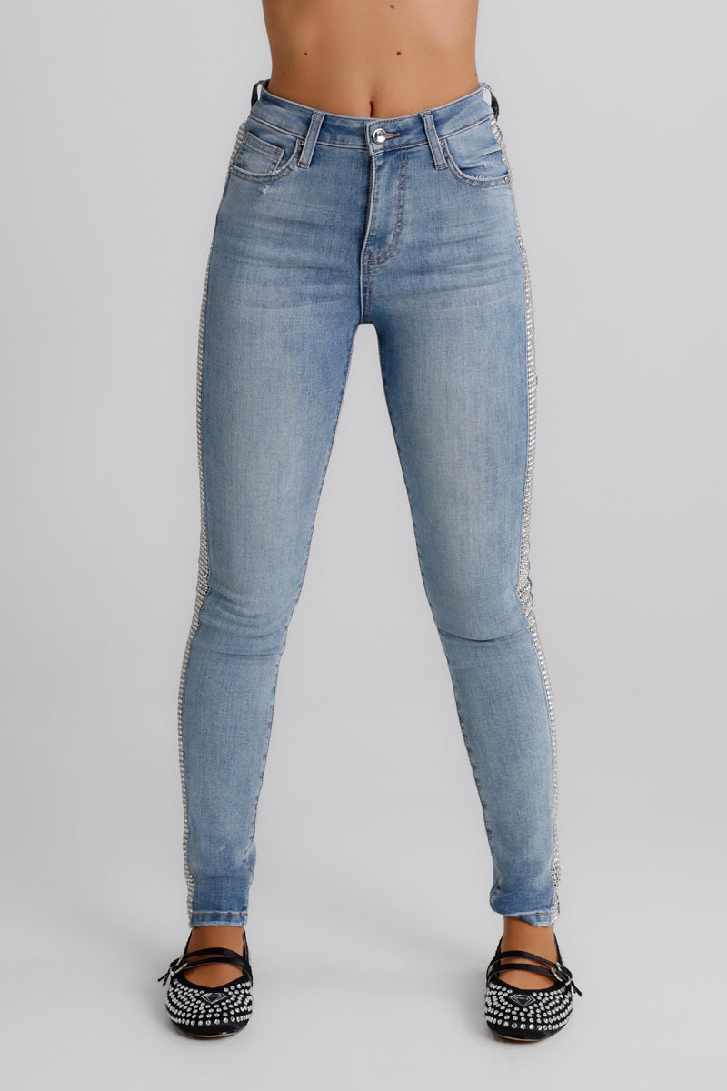 Jeans skinny con strass Kate MET Jeans