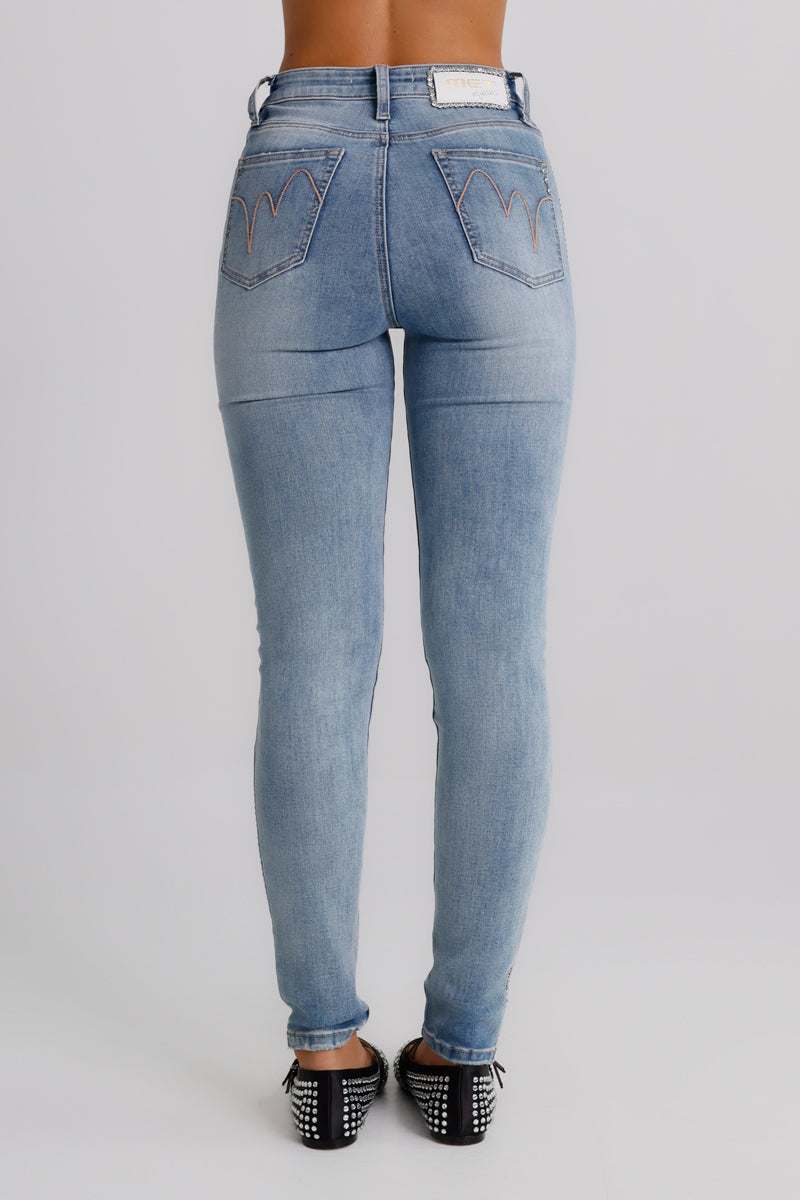 Jeans skinny con strass Kate MET Jeans