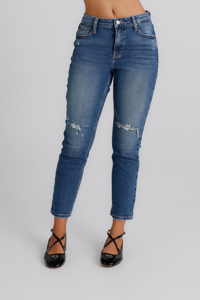 Jeans a gamba dritta con strappi Candice MET Jeans