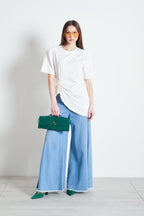 T-shirt arricciata con spalline Ary