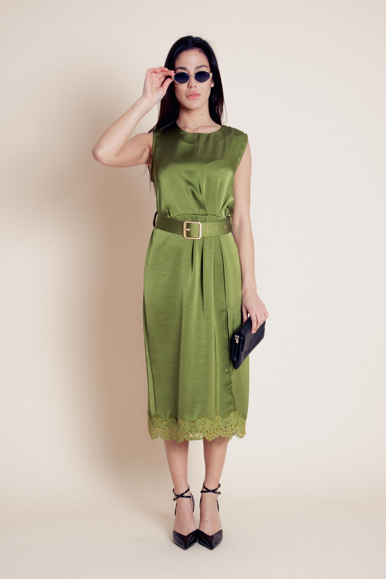 Abito con cintura Fawn