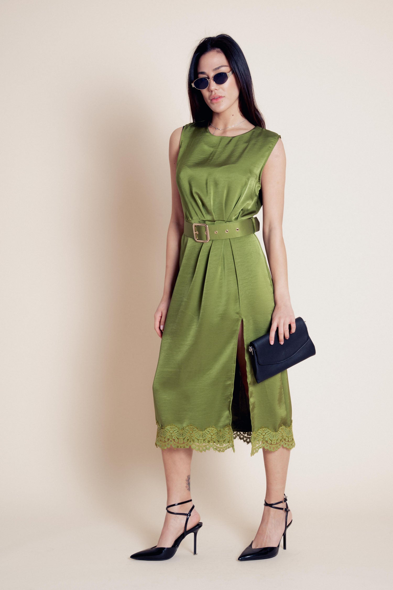 Abito con cintura Fawn