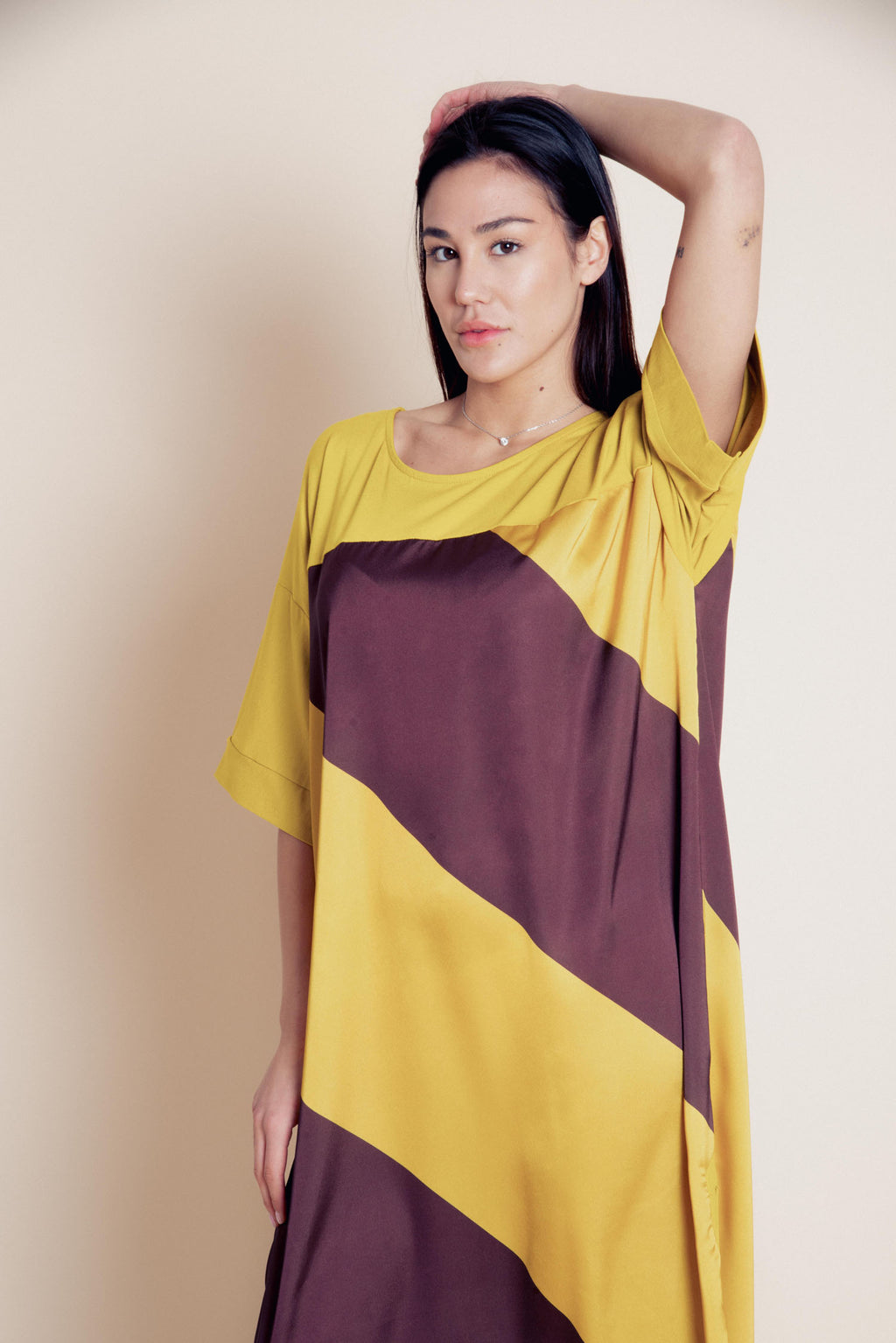 Maxi-dress bi-color Zeph