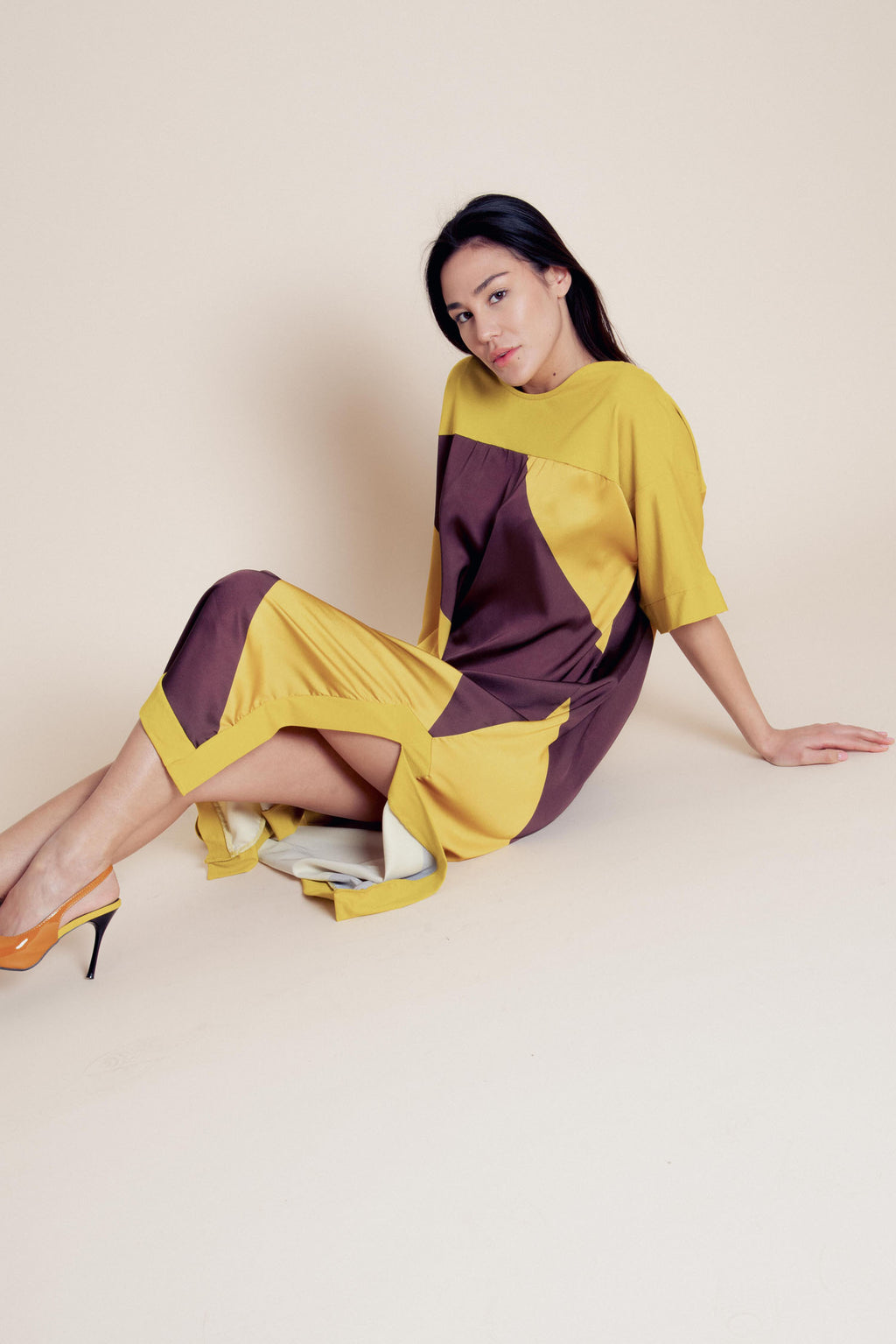 Maxi-dress bi-color Zeph