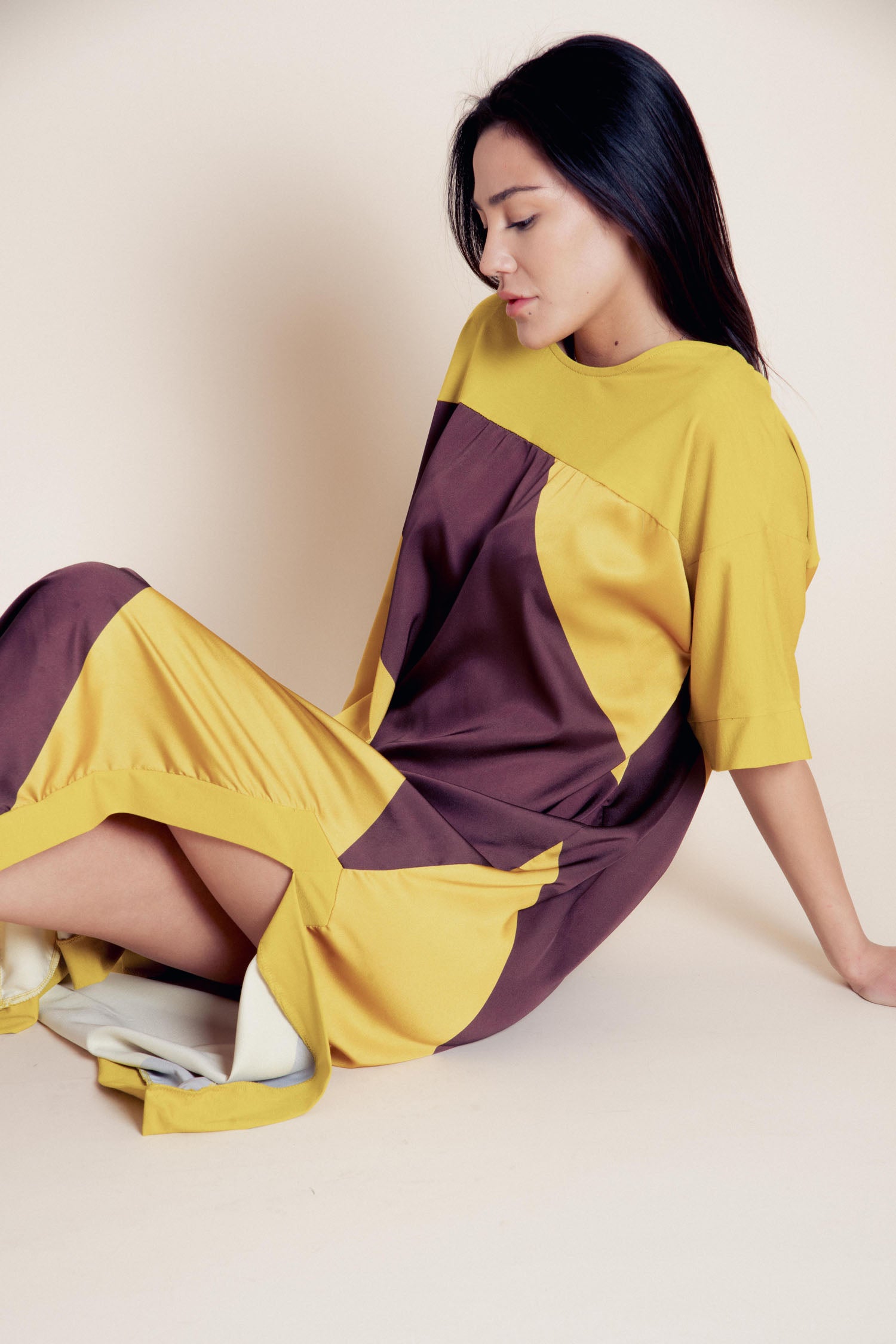 Maxi-dress bi-color Zeph